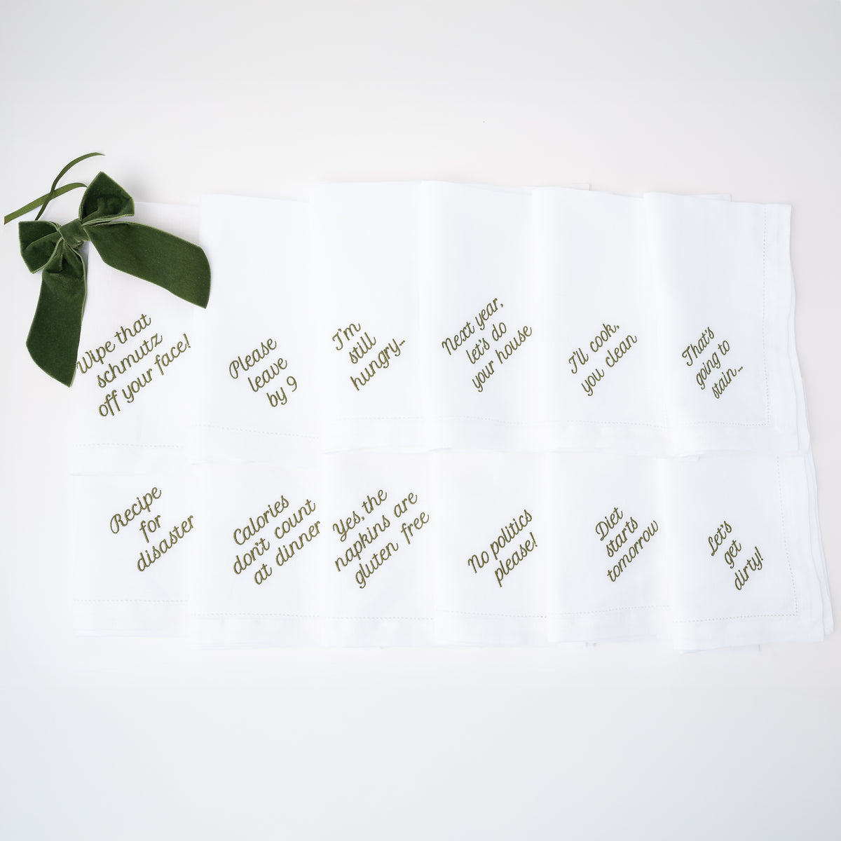 Mixed Messages Dinner Napkins, Set of 12
