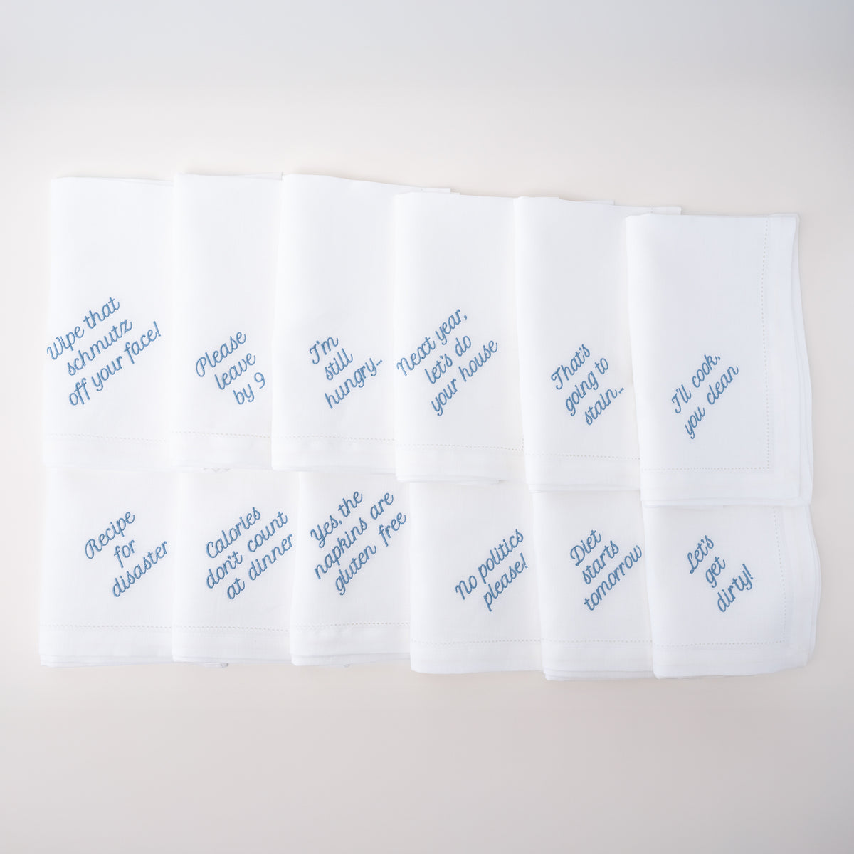 Mixed Messages Dinner Napkins, Set of 12