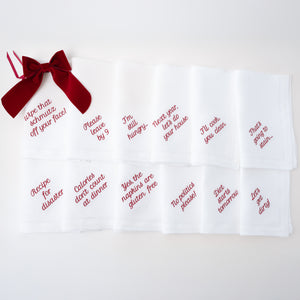 Mixed Messages Dinner Napkins, Set of 12
