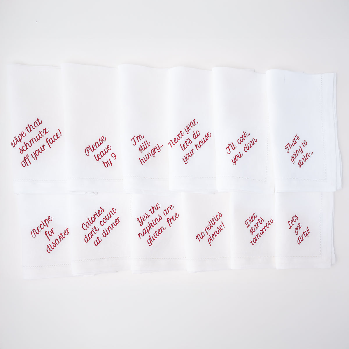 Mixed Messages Dinner Napkins, Set of 12