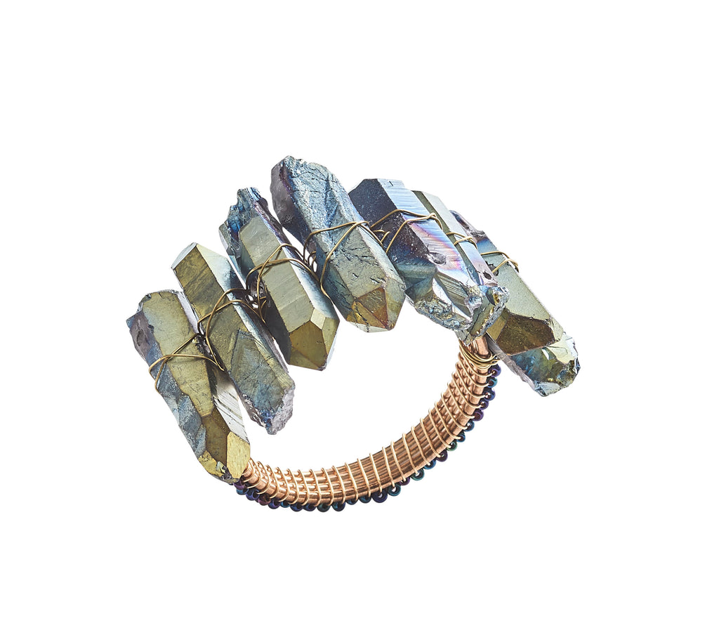 Radiant Napkin Ring in Midnight, Set of 4