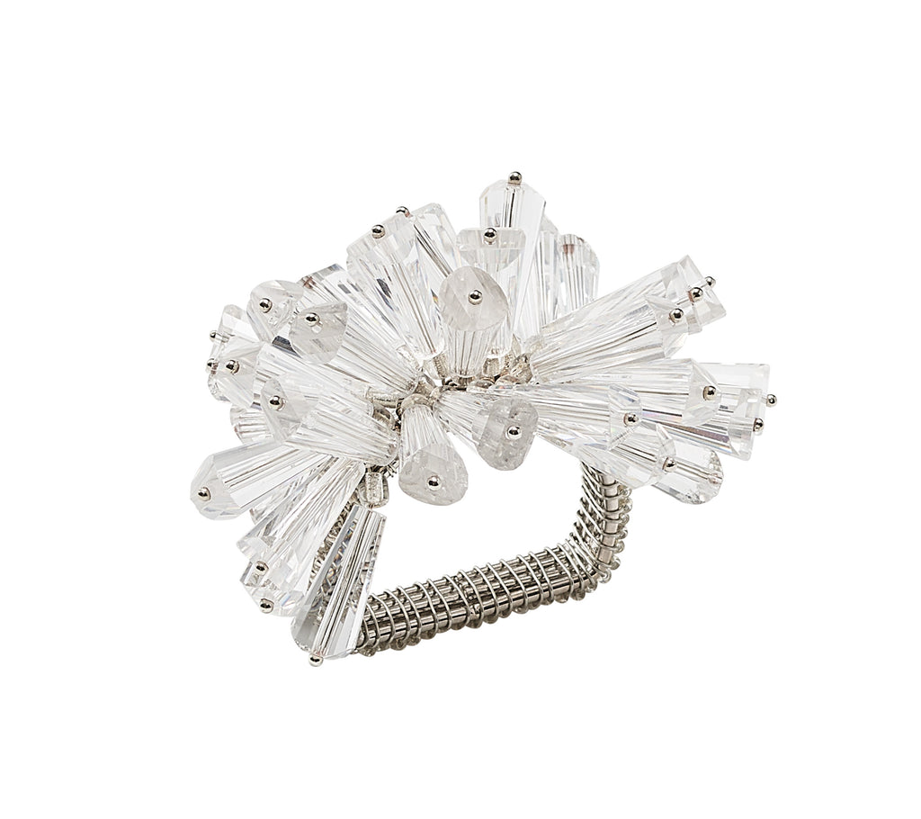 Dazzle Napkin Ring in Crystal, Set of 4