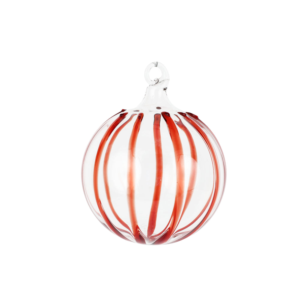 Nuovo Stripe Ornament in Red