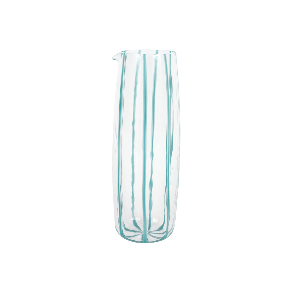 Nuovo Stripe Teal Pitcher