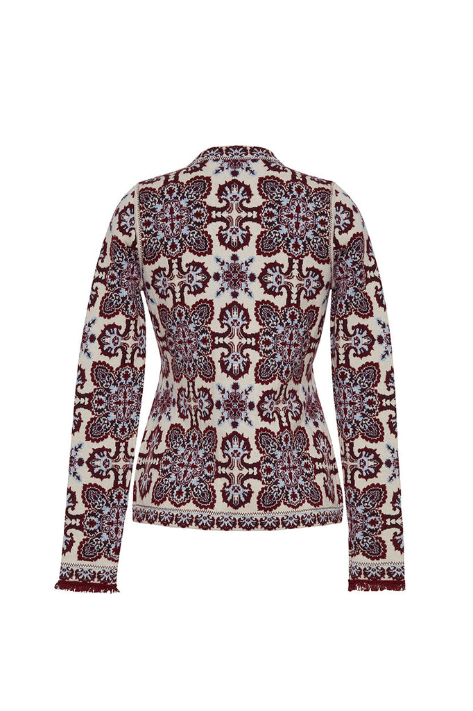 Nara Jacket in Vintage Scarf Ivory