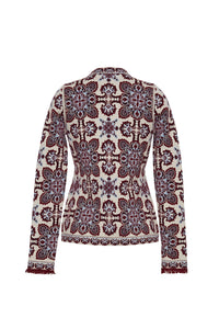 Nara Jacket in Vintage Scarf Ivory