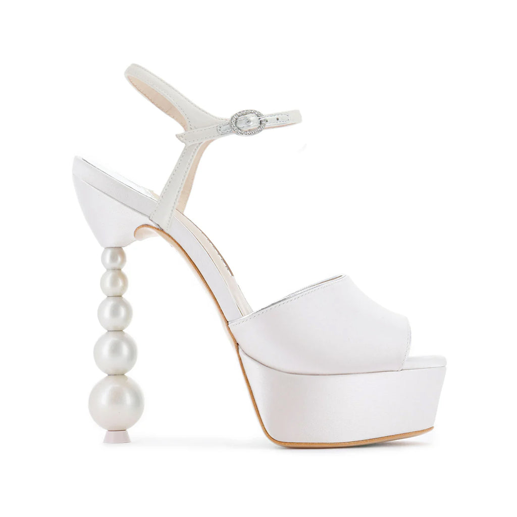 Natalia Perla Sandal in Ivory & Pearl