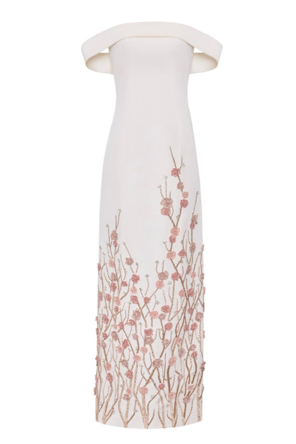 The Natasha Gown in Off-White