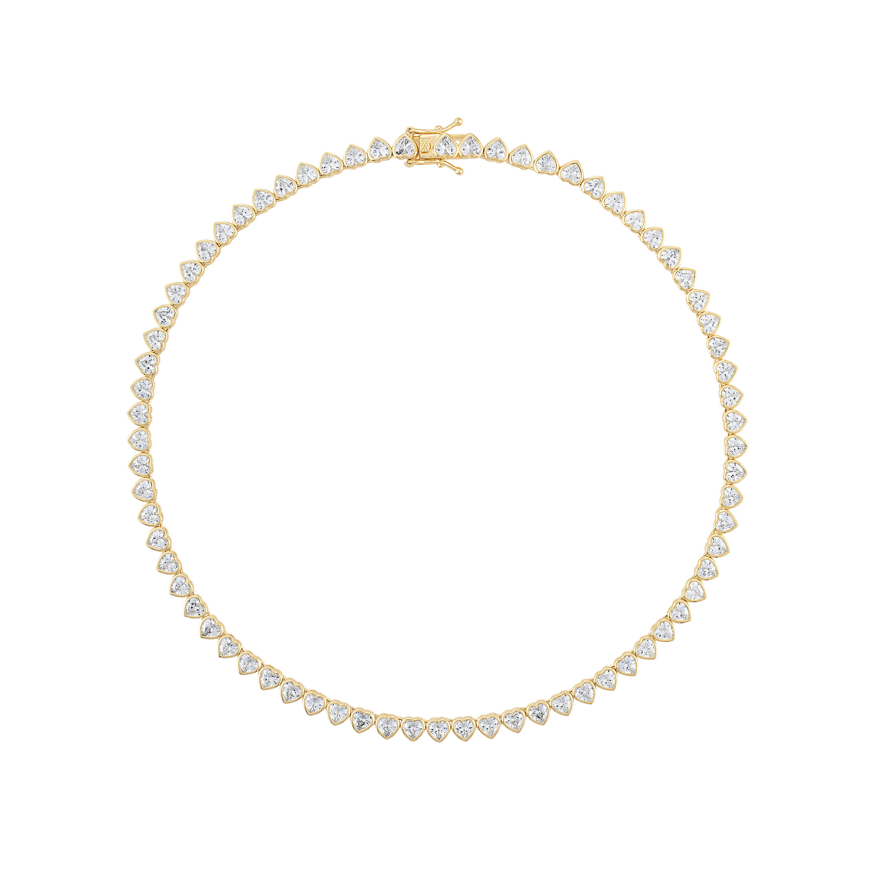Heart Tennis Necklace