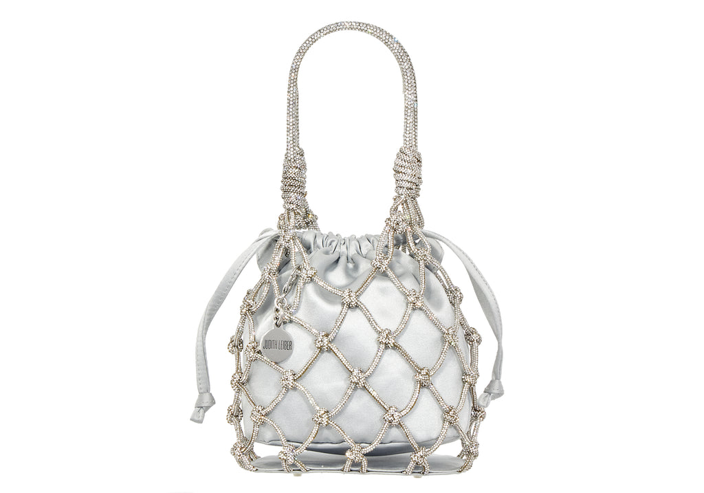 Sparkle Net Pouch In Silver