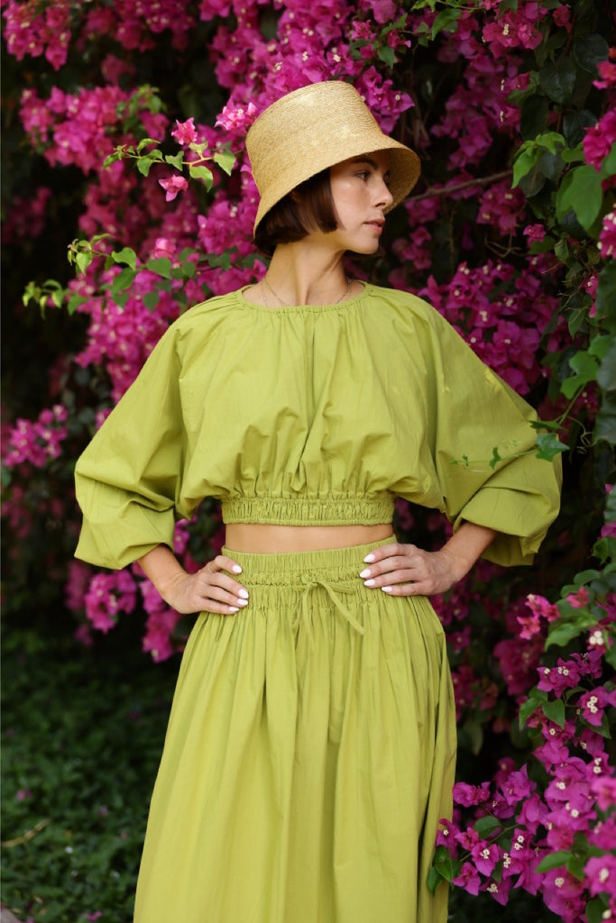 Newport Skirt in Sweet Lime