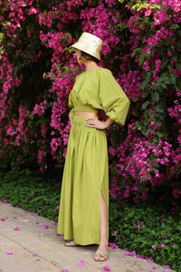 Newport Skirt in Sweet Lime