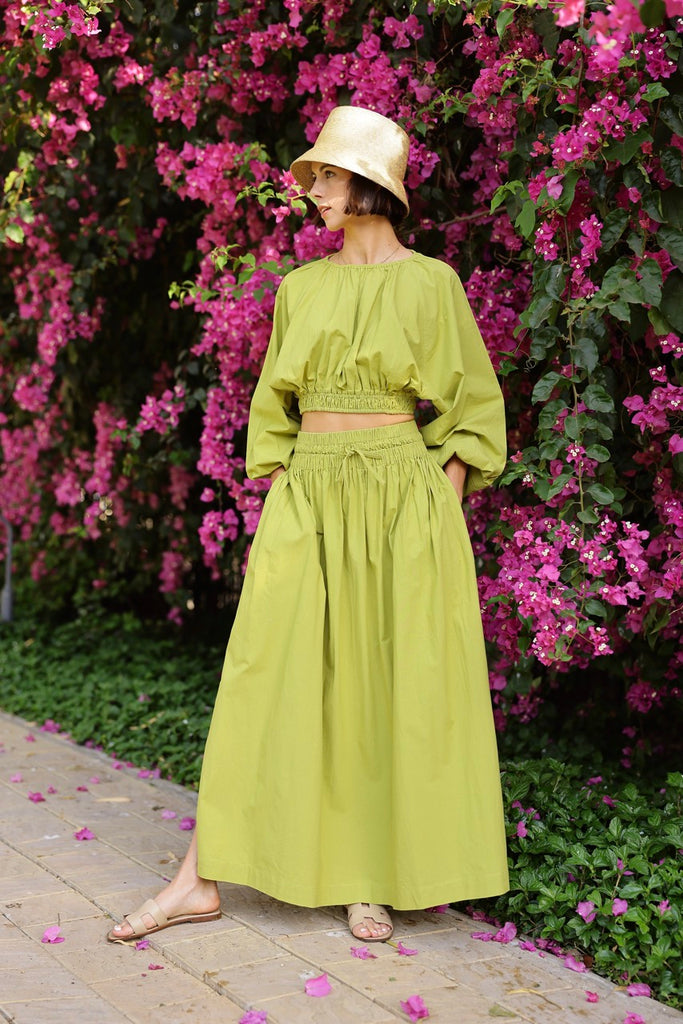 Newport Skirt in Sweet Lime