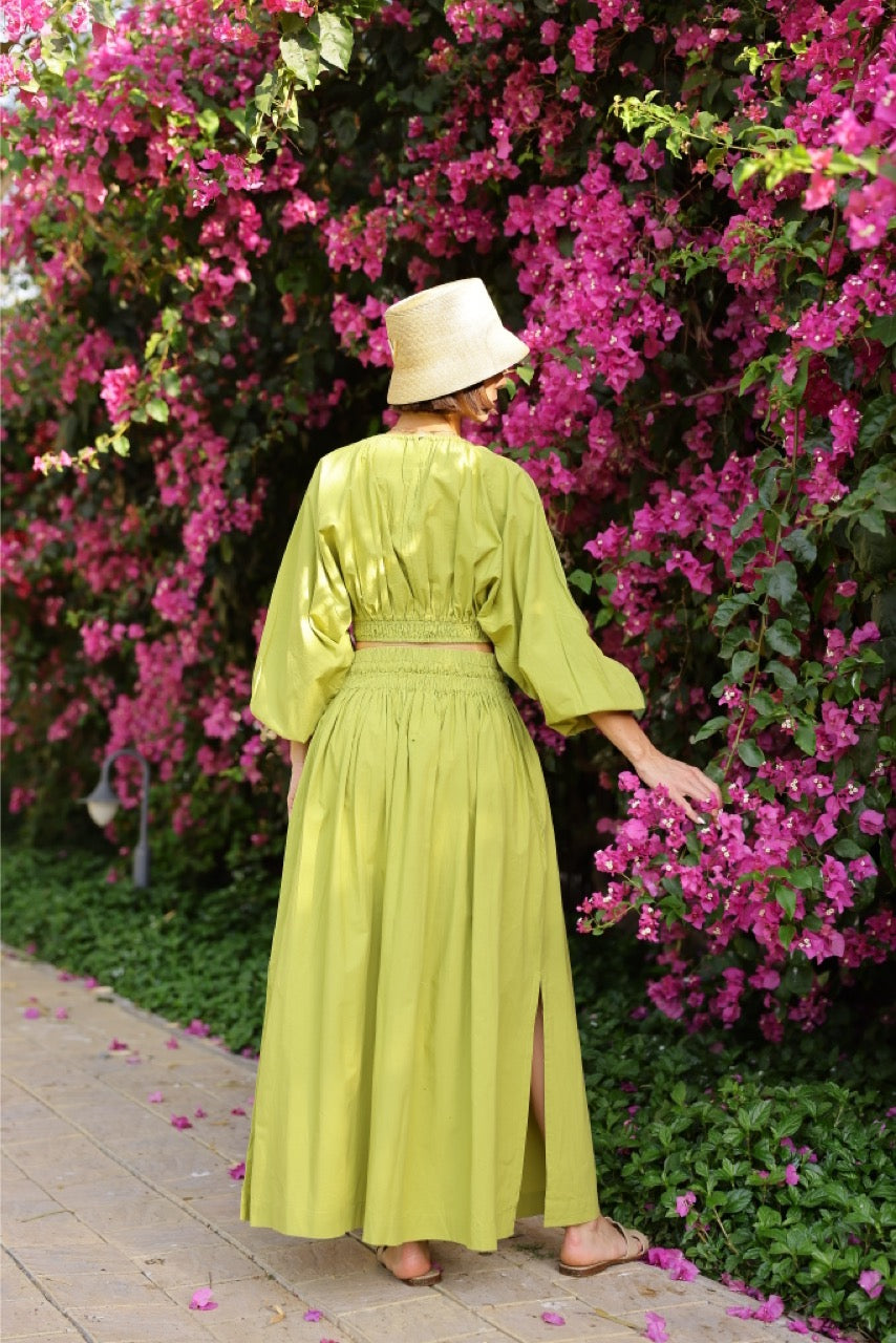 Newport Skirt in Sweet Lime