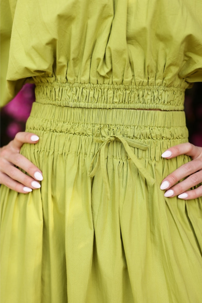 Newport Skirt in Sweet Lime