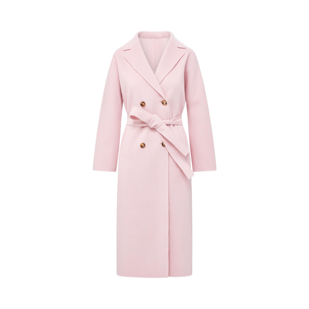 Nicola Cashmere Coat in Pink