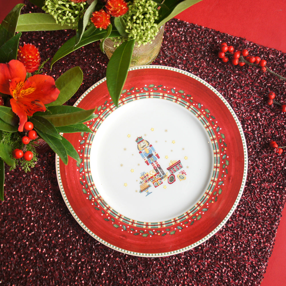 Prouna Nutcracker Salad Plate Lifestyle Photo