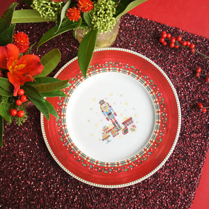 Prouna Nutcracker Salad Plate Lifestyle Photo