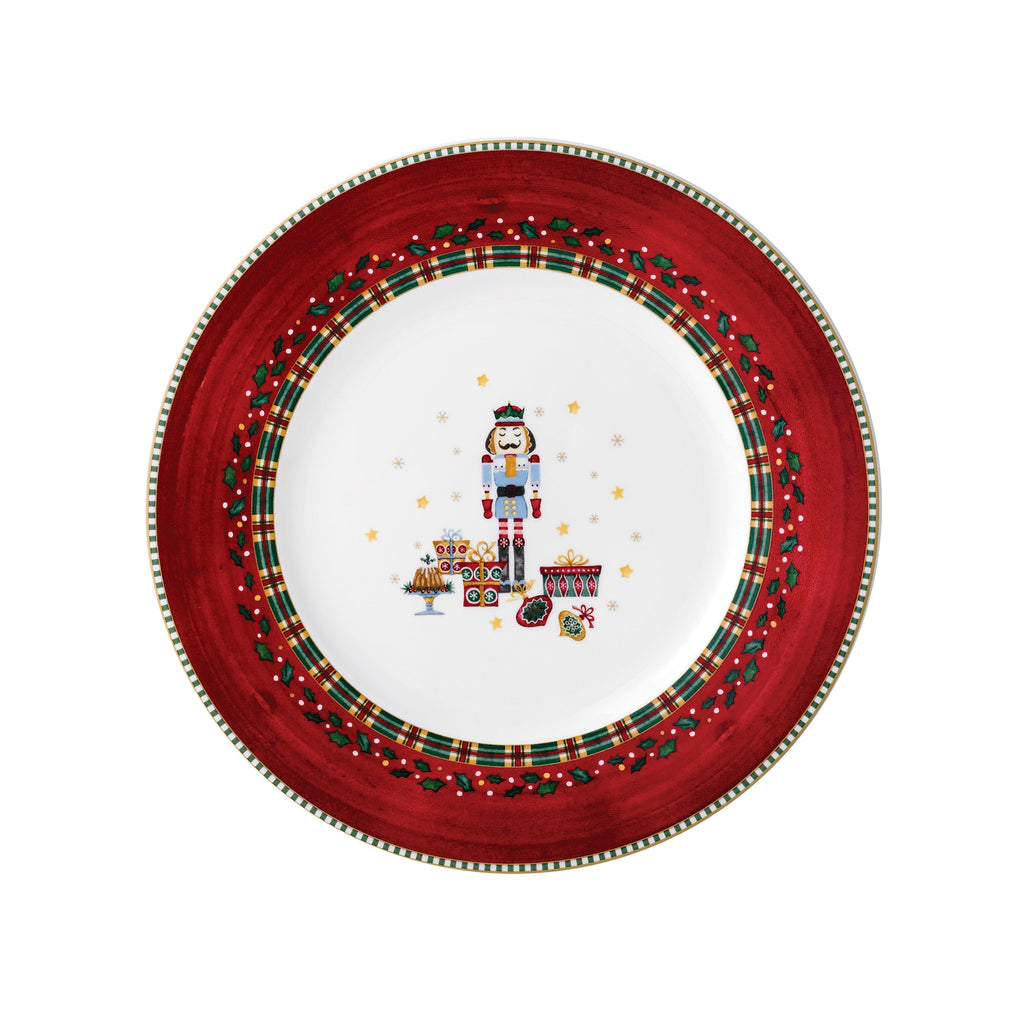 Prouna Nutcracker Salad / Dessert Plate White Background Photo
