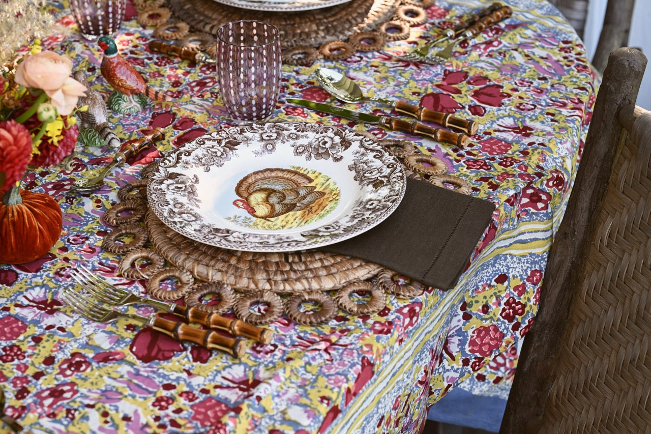 Panda Dark Bamboo Place Setting, Set of 5