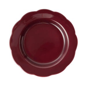 Fiore Dinner Plate in Burgundy