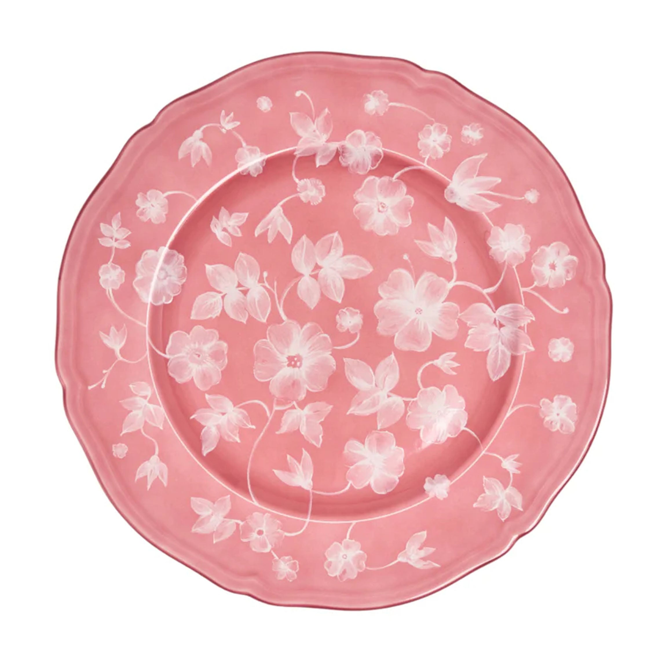 Ginori x Cabana Floral Charge Plate in Pink