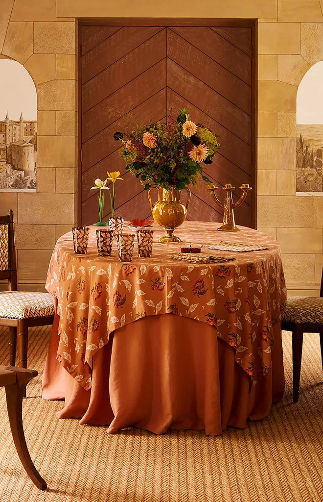 Lavinia Terracotta Tablecloth