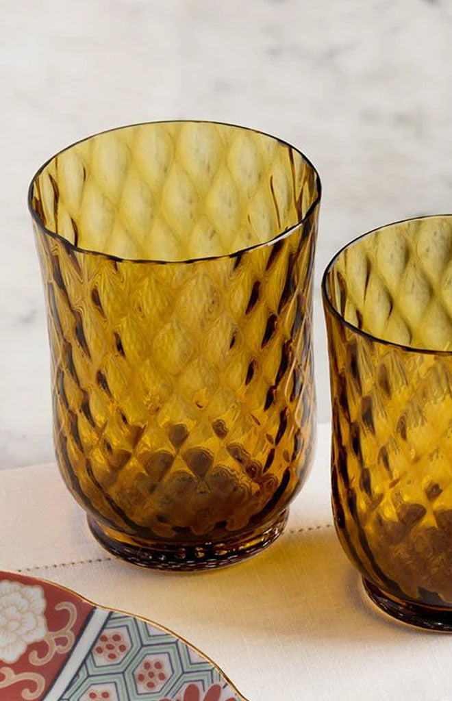 Balloton Water Glass in Amber