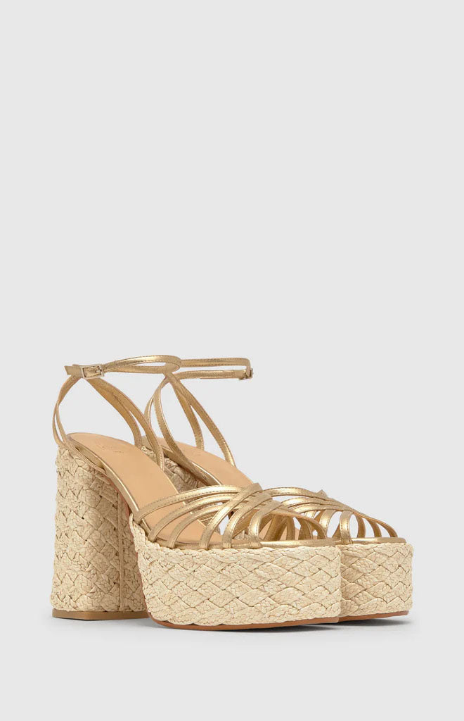 Farah in Gold Leather