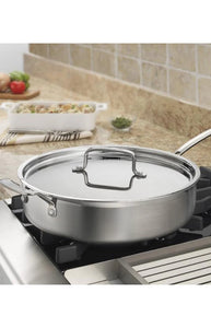 MultiClad Pro Triple Ply Stainless Cookware 5.5 Quart Sauté Pan in Stainless Steel