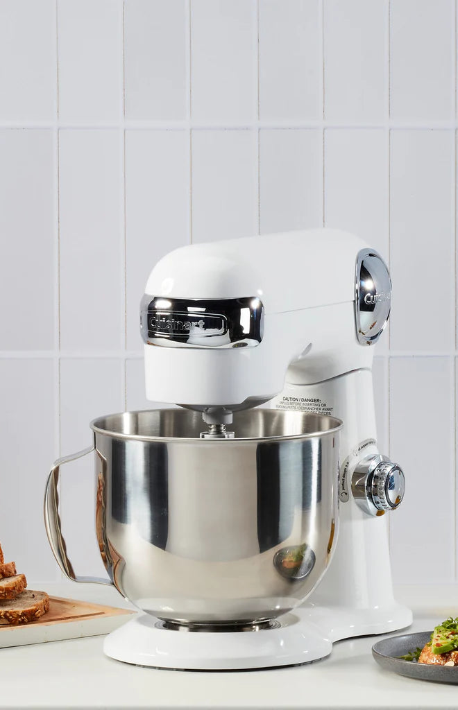 5.5-Quart Stand Mixer in White Linen