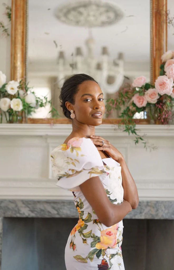 OTM Exclusive: Midi Dress in Pink Floral