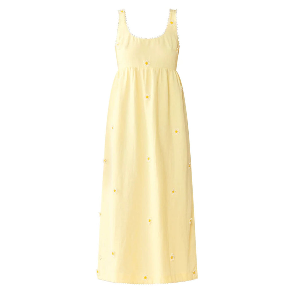 Emily Dress in Soft Butter Yellow