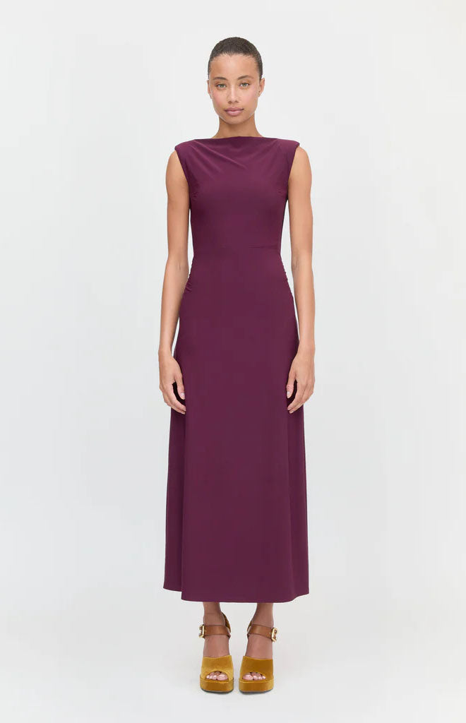 The Sloane Dress in Aubergine
