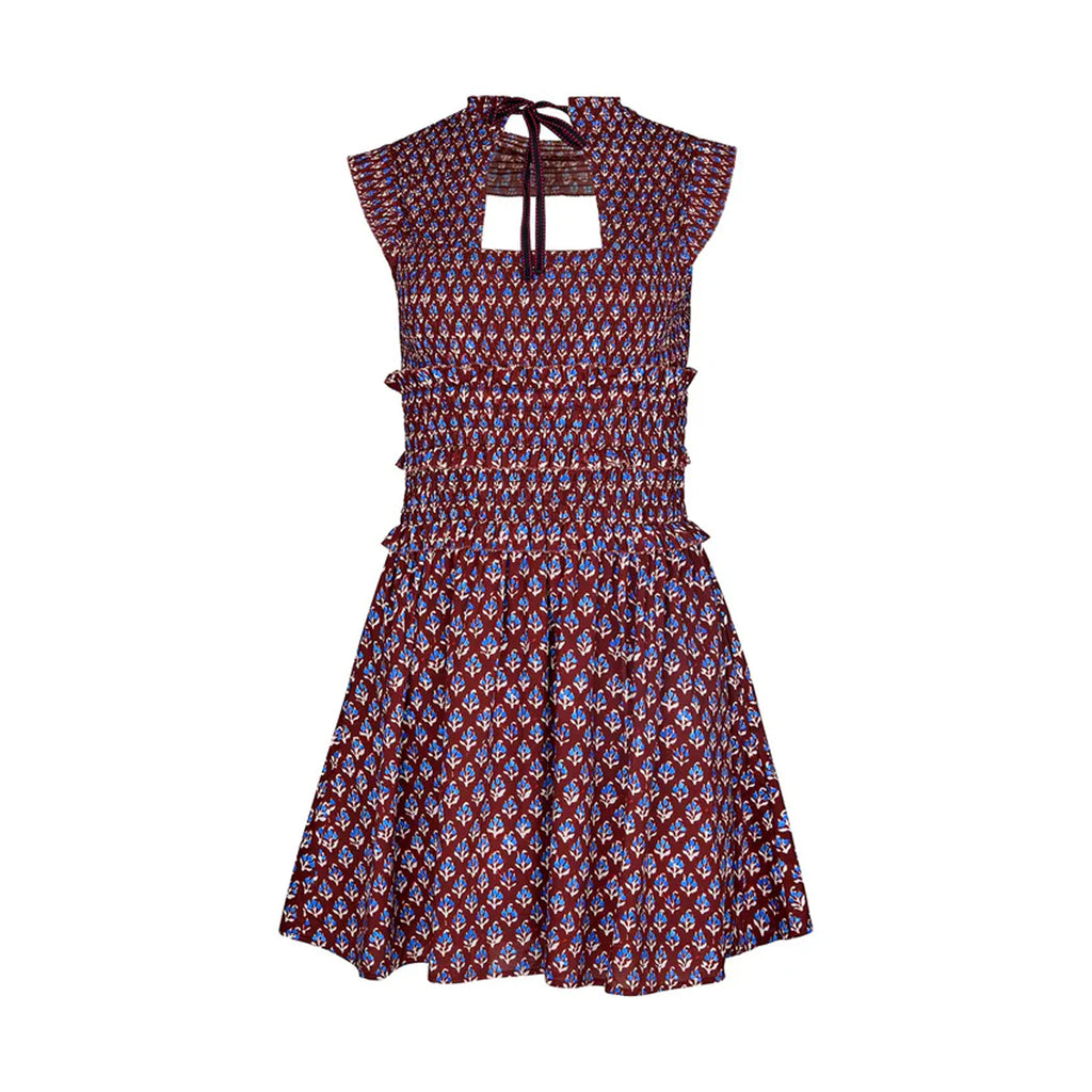 Gweneth Dress in Autumn Fleur Fig