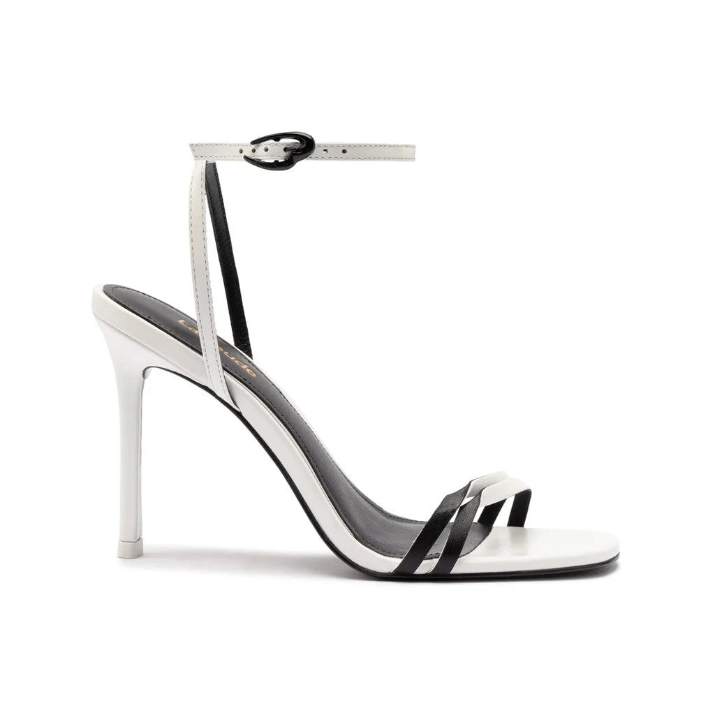Vesper Sandal in White Leather