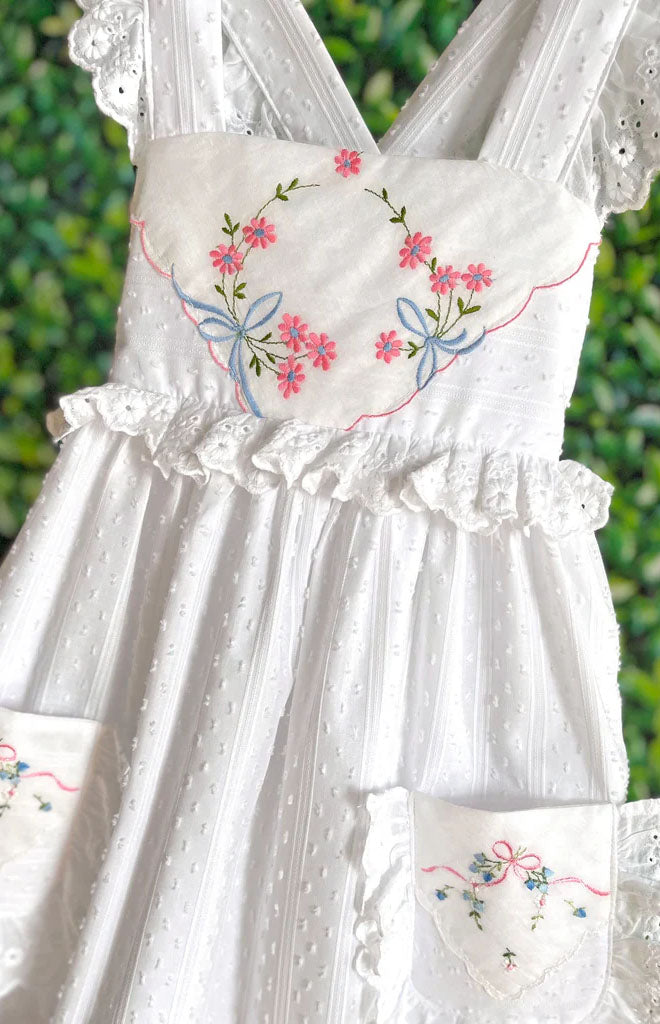 Heirloom Handkerchief Dress in Romantic Ribbons, 4T