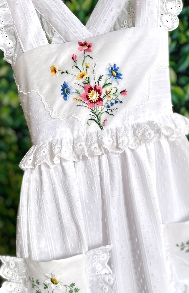 Heirloom Handkerchief Dress in Wildflower Bouquet, 6Y