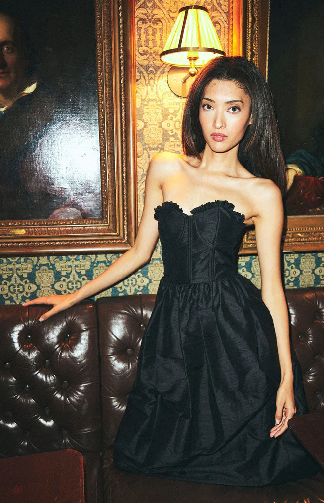 Charlotte Bustier Dress in Black