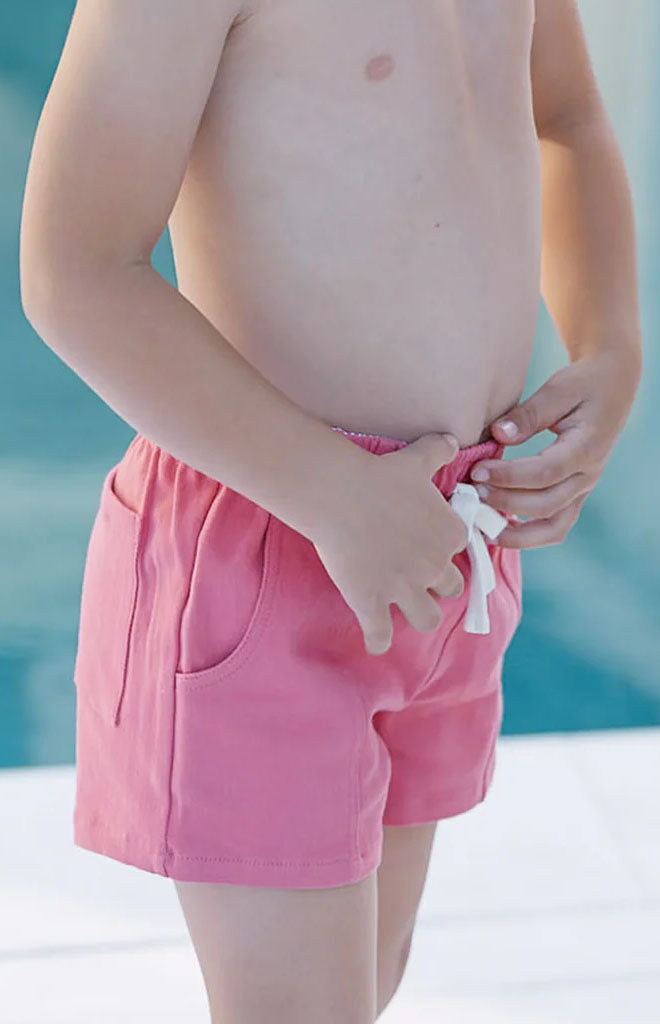 Boy’s Poppy Red Ultra-Soft Twill Short