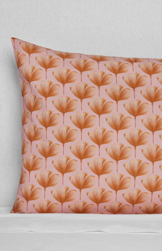 Edna Sham in Pink & Orange