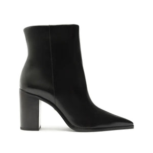 Mikki Block Leather Boot in Black