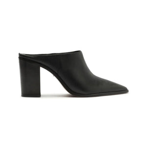 Mikki Mule Leather Pump in Black
