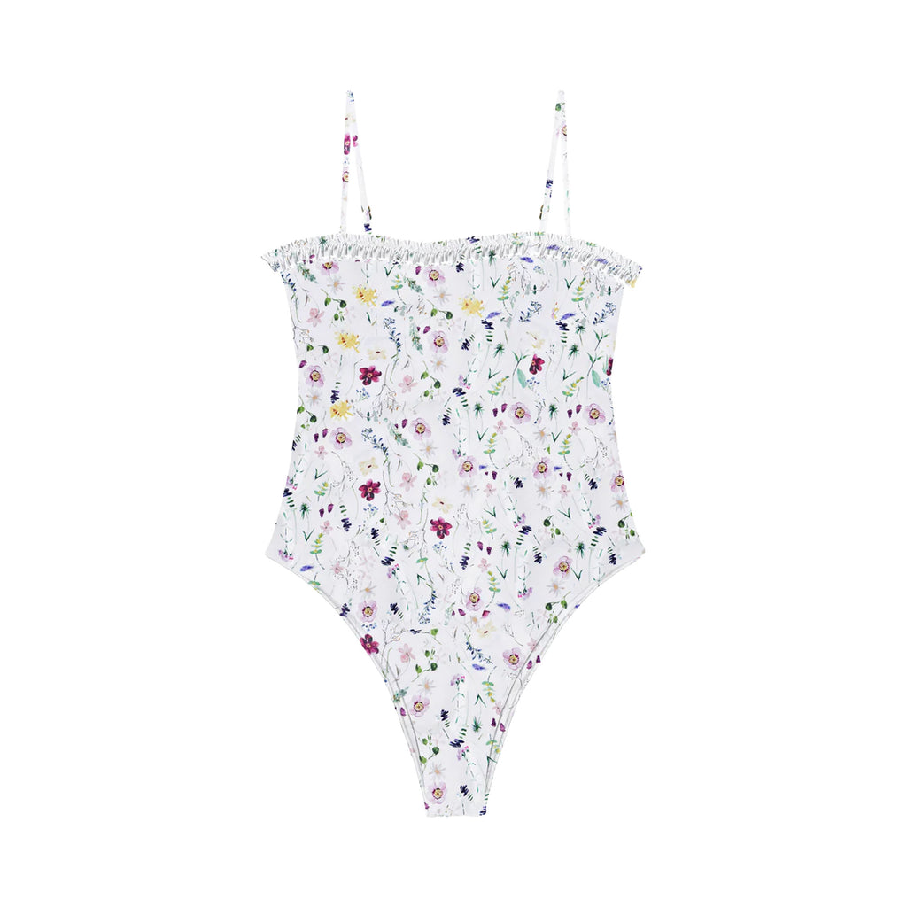 OTM Exclusive: Caroline One-Piece In White Floral
