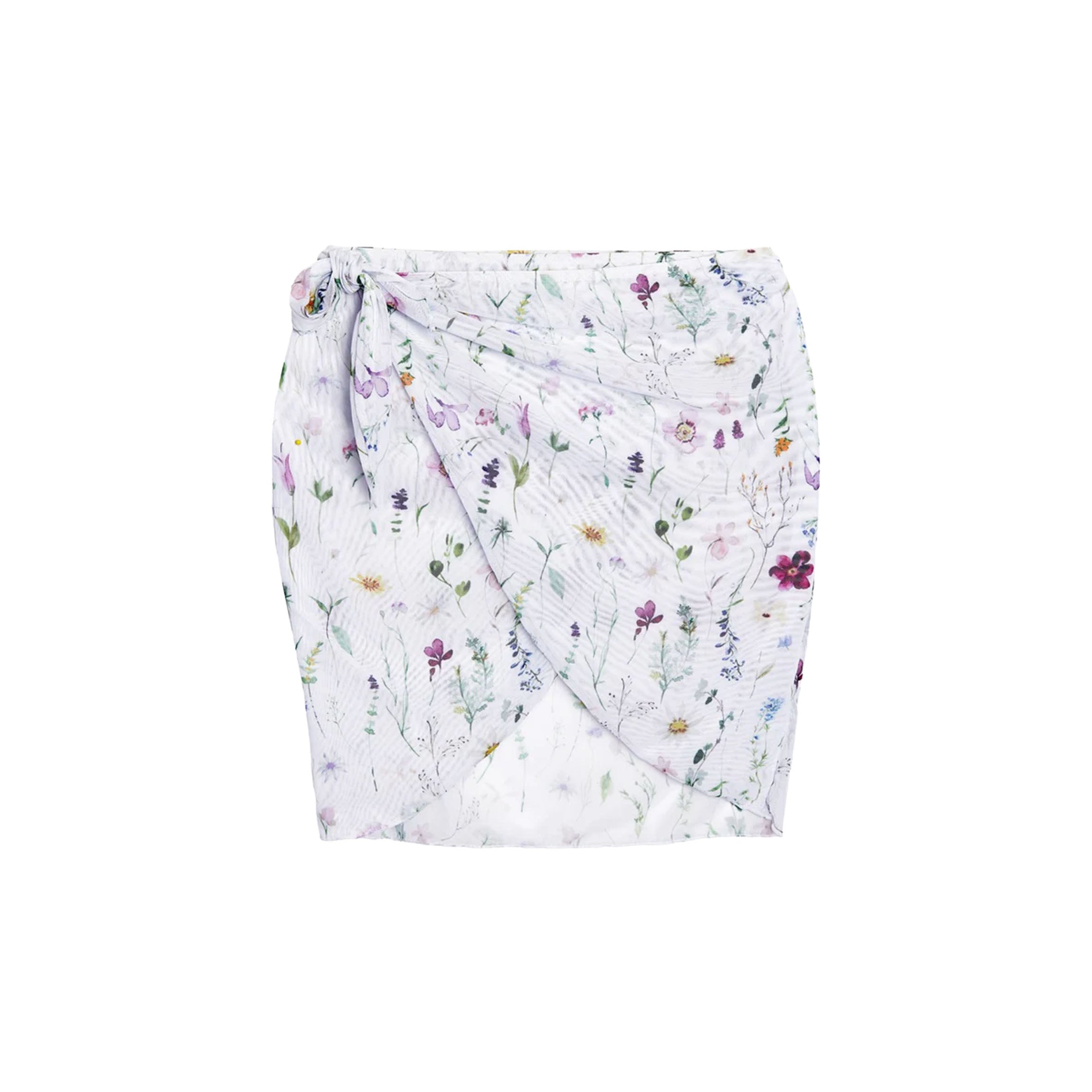 OTM Exclusive: Bridget Wrap Skirt in White Floral