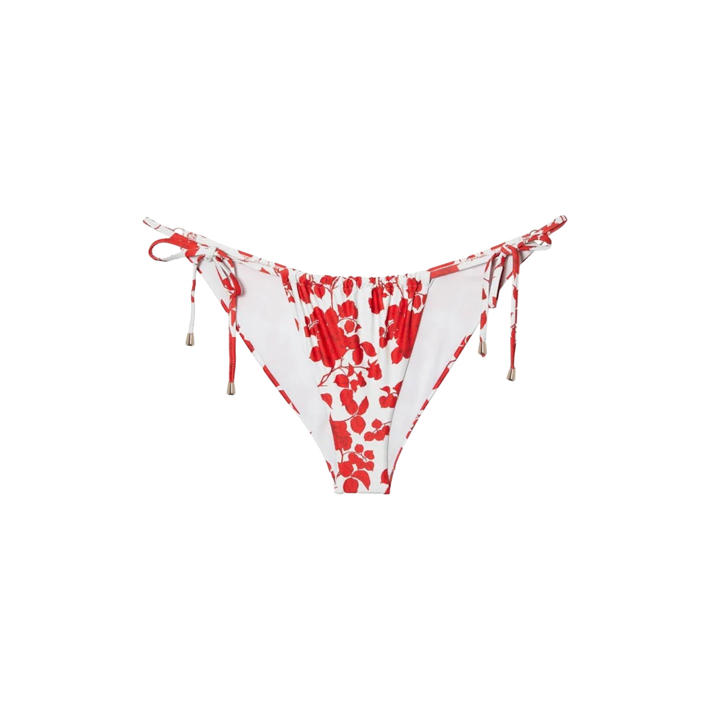 Gina String Bottom in Red Floral