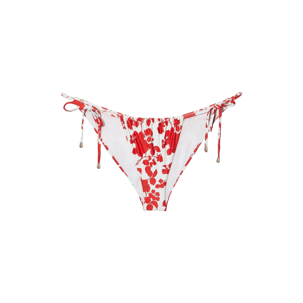 Gina String Bottom in Red Floral