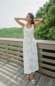 Hera Maxi Dress in White