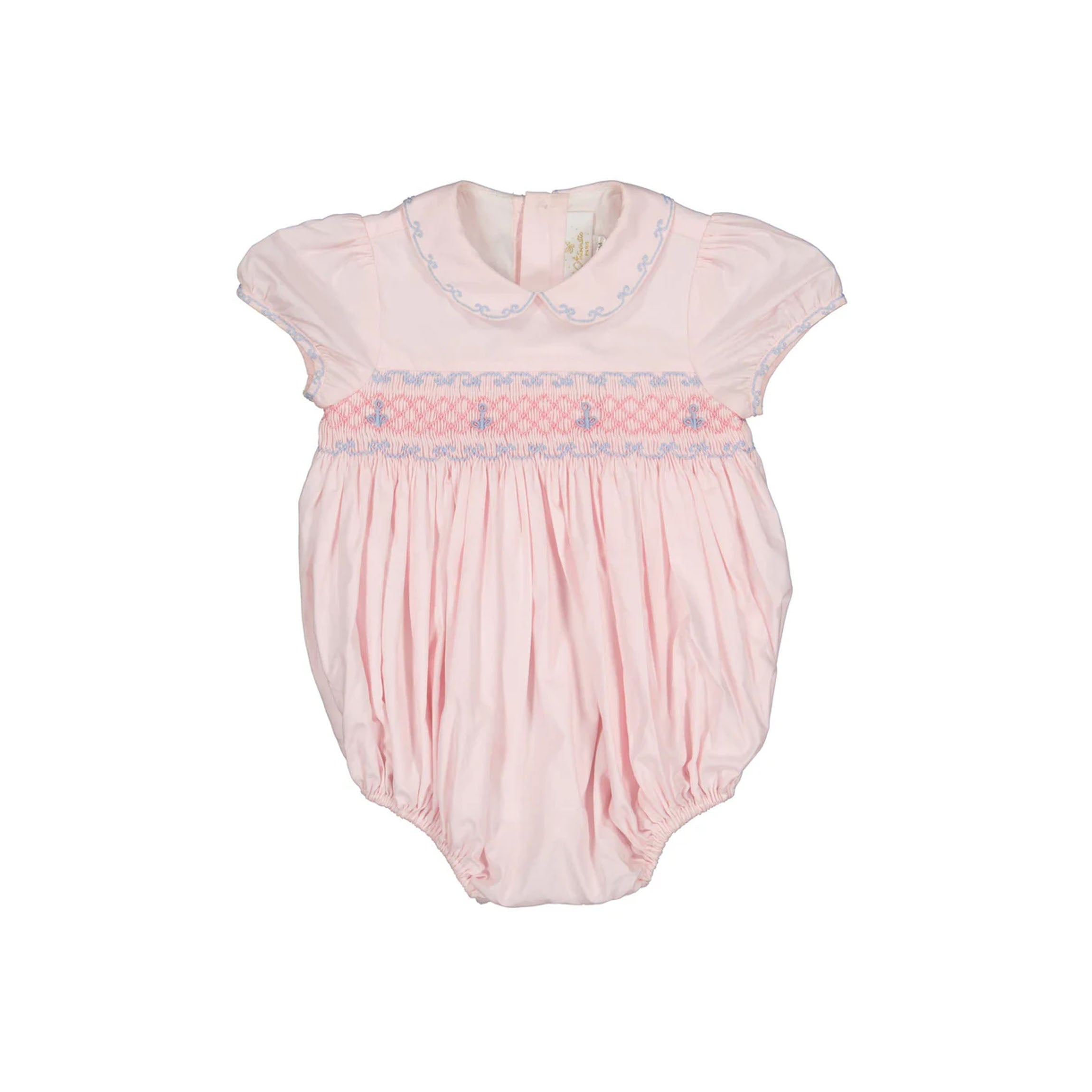 Charlotte Pink Smocked Romper
