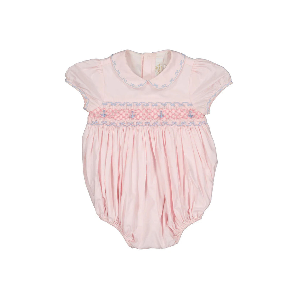 Charlotte Pink Smocked Romper